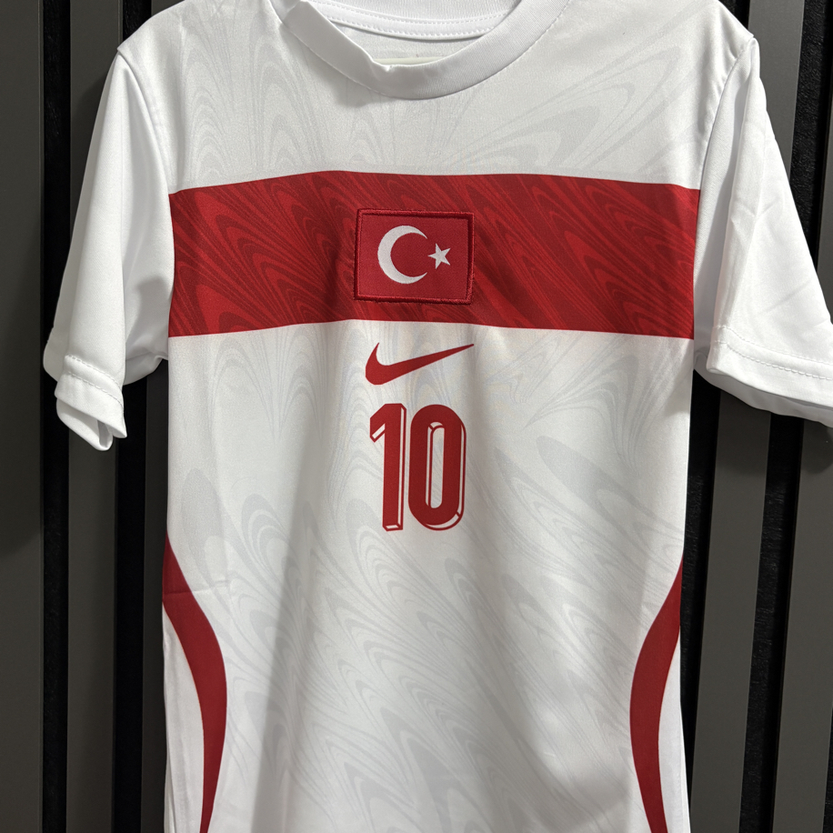 Çocuk-H.Çalhanoğlu #10 Türkiye Milli Takım Beyaz Çocuk Forma Takımı