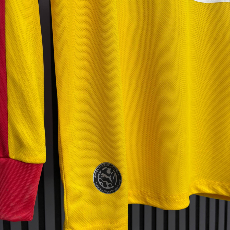 Galatasaray Sarı Retro Uzun Kollu Forma (Premium Seri)