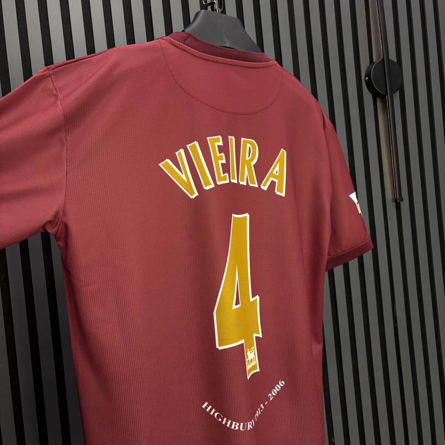 Vieira #4 Arsenal Highbury 2005-06 Retro Forma