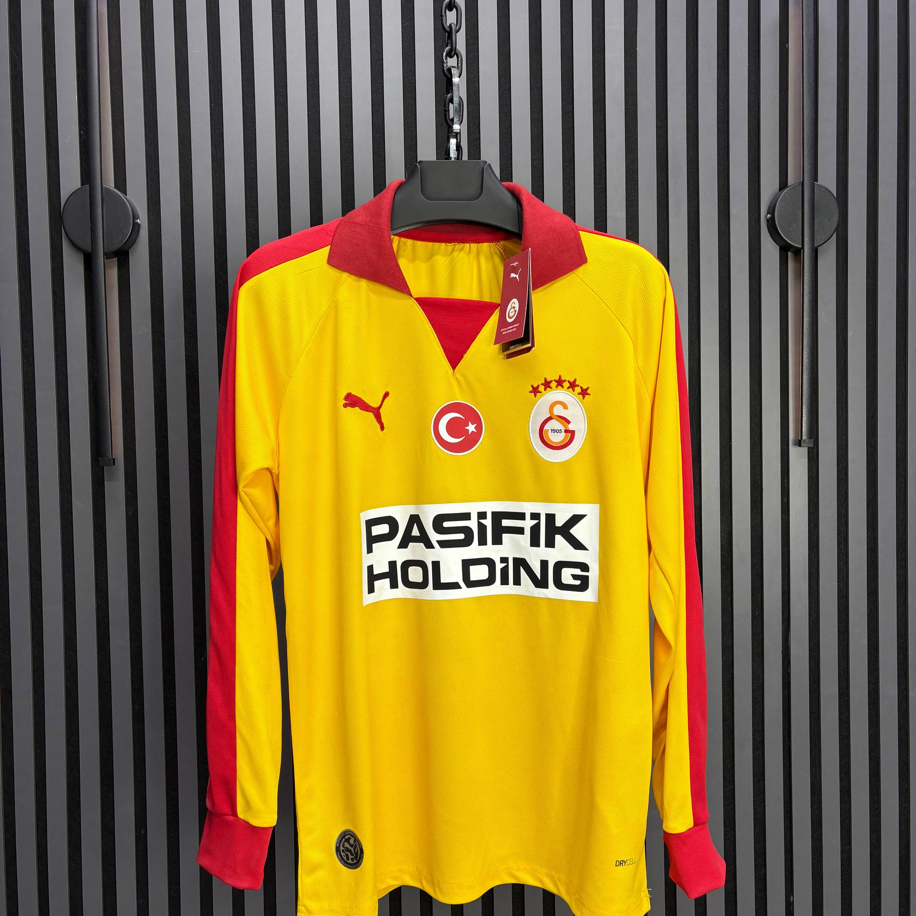 Galatasaray Sarı Retro Uzun Kollu Forma (Premium Seri)