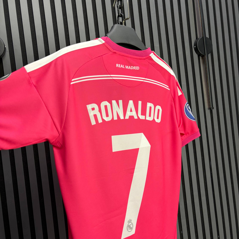 Ronaldo# 7 Real Madrid Pembe Deplasman Retro Forma