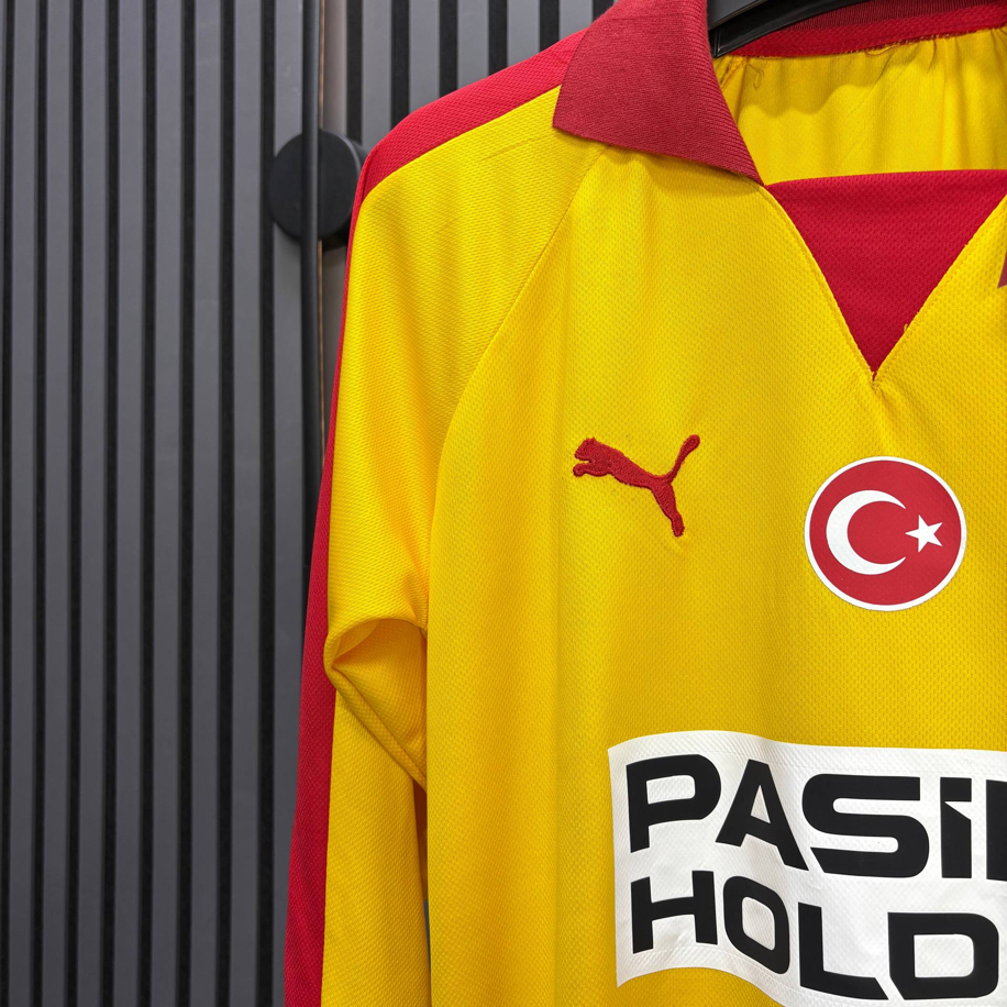 Galatasaray Sarı Retro Uzun Kollu Forma (Premium Seri)