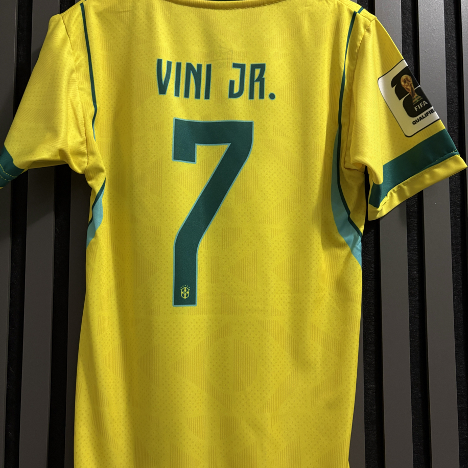 Çocuk-Vini Jr.#7- Brezilya Çocuk Forma Takımı – Sarı/Mavi