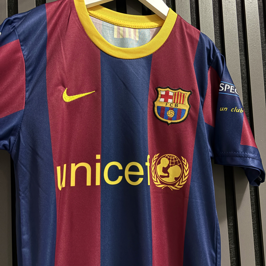 Çocuk-Messi#10-Barcelona Çocuk Forma Takımı – Klasik Bordo Lacivert